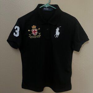 Polo by Ralph Lauren  Womens polo shirt.  sz XL Black